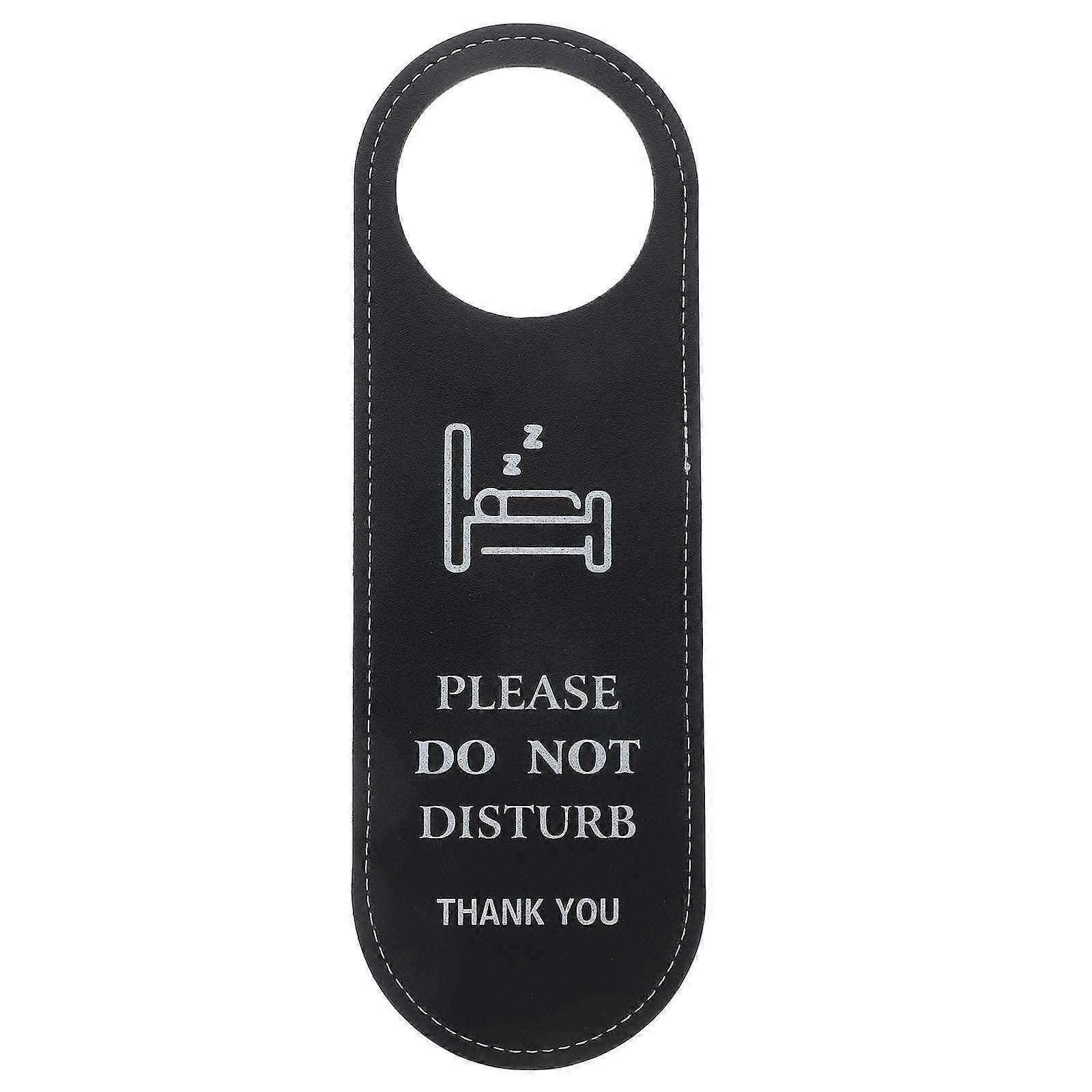 双面请勿打扰请把房间门衣架标志用于酒店客房服务 PU 请请勿打扰标签酒店隐私门牌