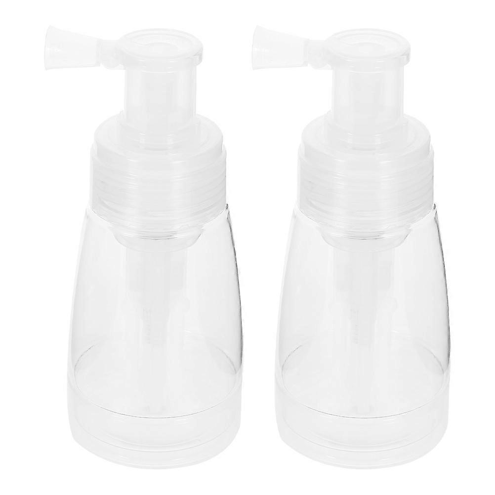 Body Powder Puff Spray Bottle for Dispensing Powder 4Pcs Transparent