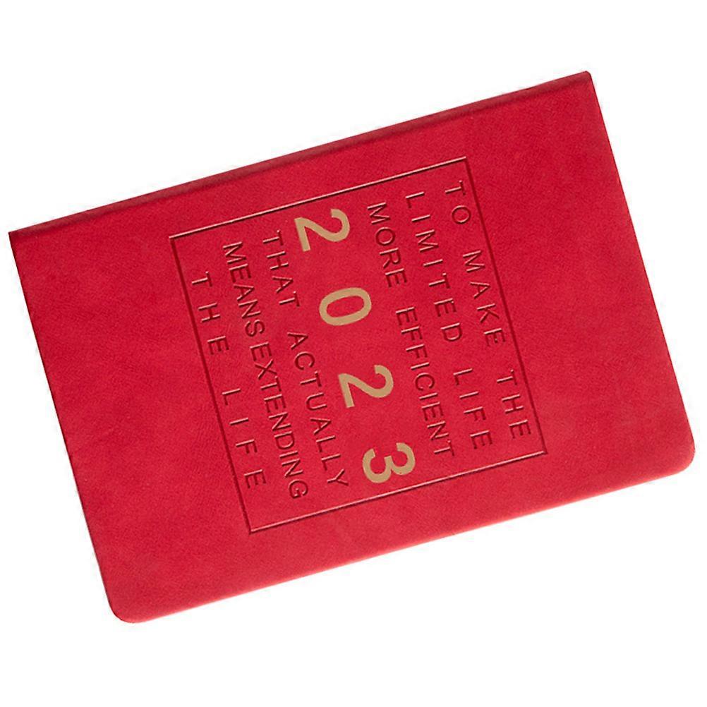 Red Appointment Calendar Work Plan Pad for 4Pcs Efficient Planner 2023