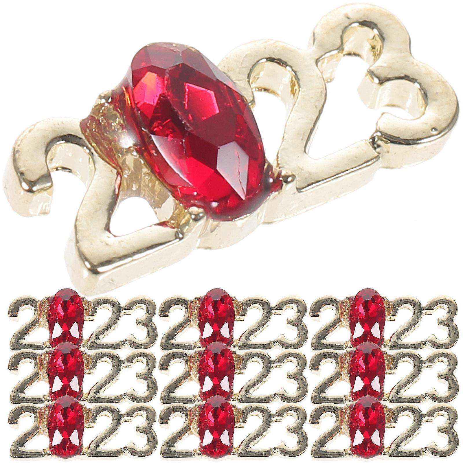 2023 Charms Nail Art Phone Case Ornament for DIY Craft 30Pcs Alloy Material