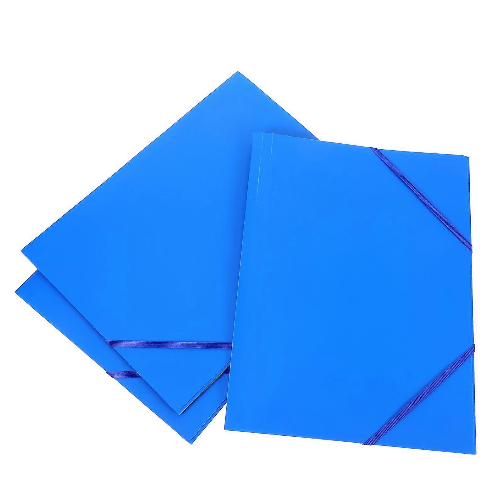 3 Pcs Folding Document Organizer Folder With Elastic Band Important Document Storage Organizer For Office And School Multi-Functional File Pouch