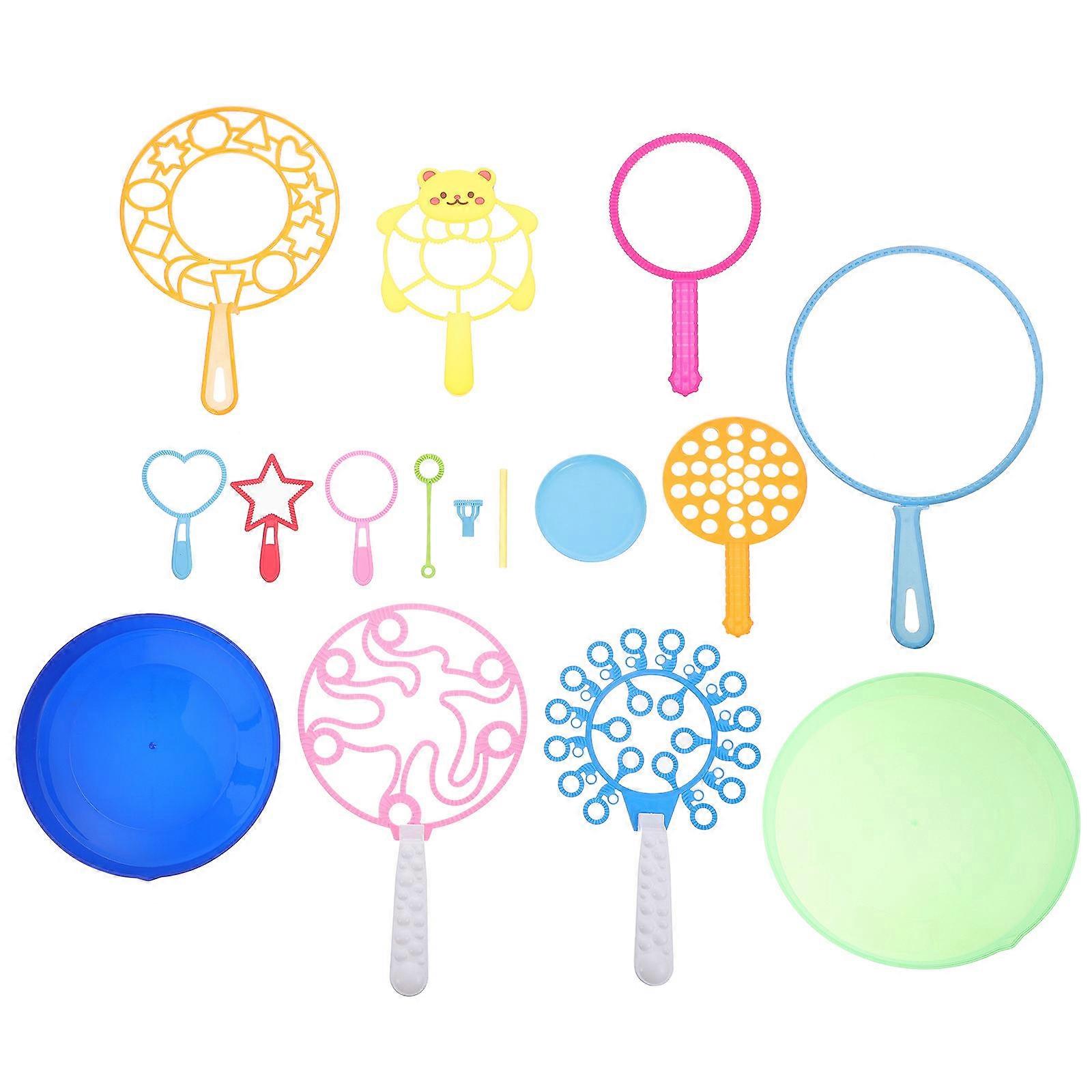 Bubble Wands for Kids Fun Backyard Activity 15Pcs Collection