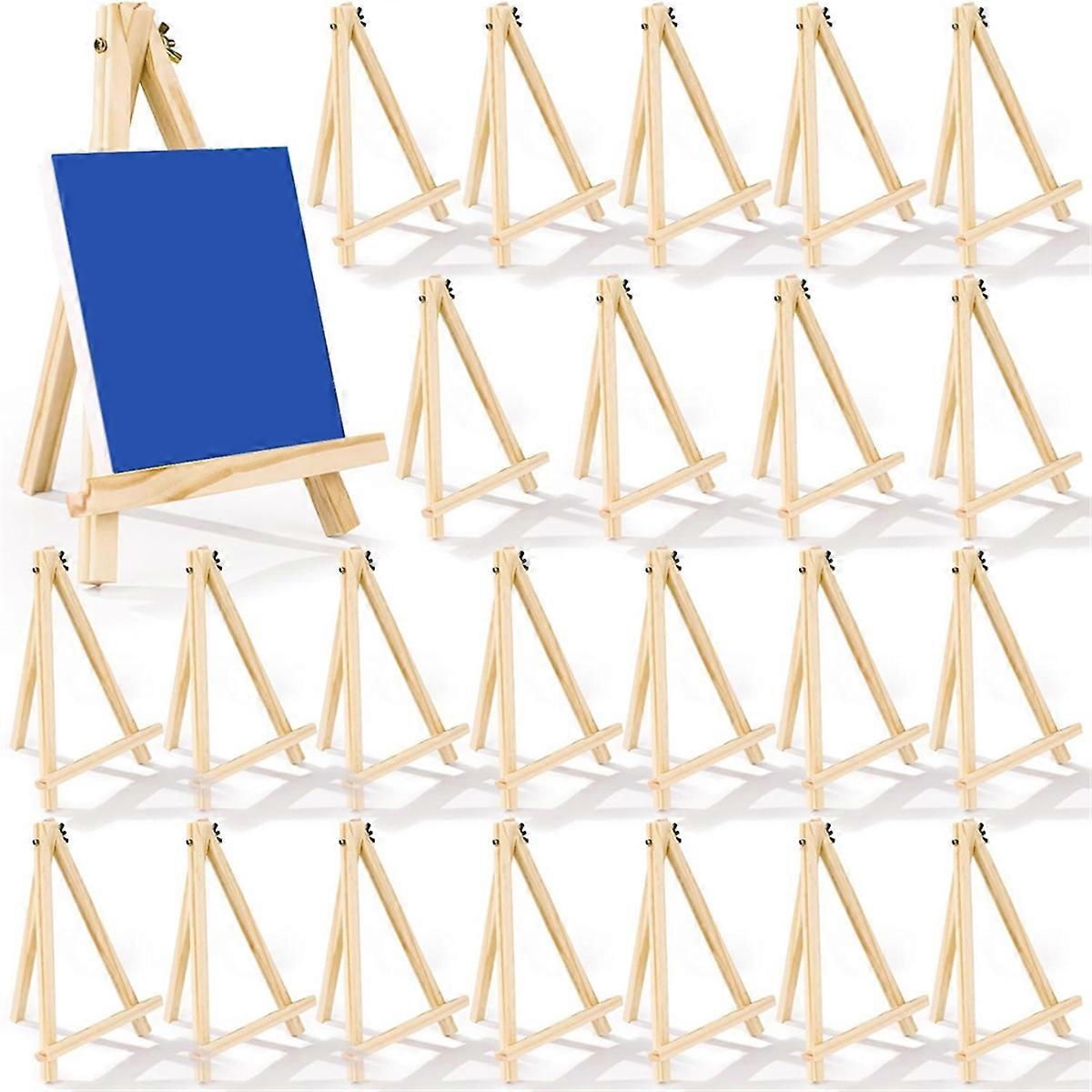 24Pack 9 Inch Wooden Easel for Painting Canvas, Art,Tripod