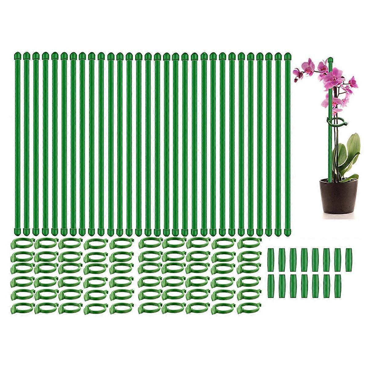 30 Pcs Plant Support Stakes Garden Single Stem Support Stake 11.8Inch