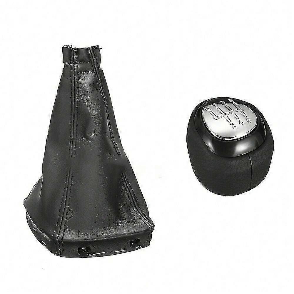 Pommeau de levier de vitesse 6 vitesses en cuir avec soufflet et housse de protection pour SAAB 93 9-3 2003-2012
