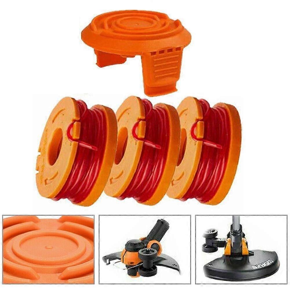 DSH LLDI String Trimmer Spool Line Cap Replacement for Worx Wa0010 Wg154 Wg163 Wg180 Part