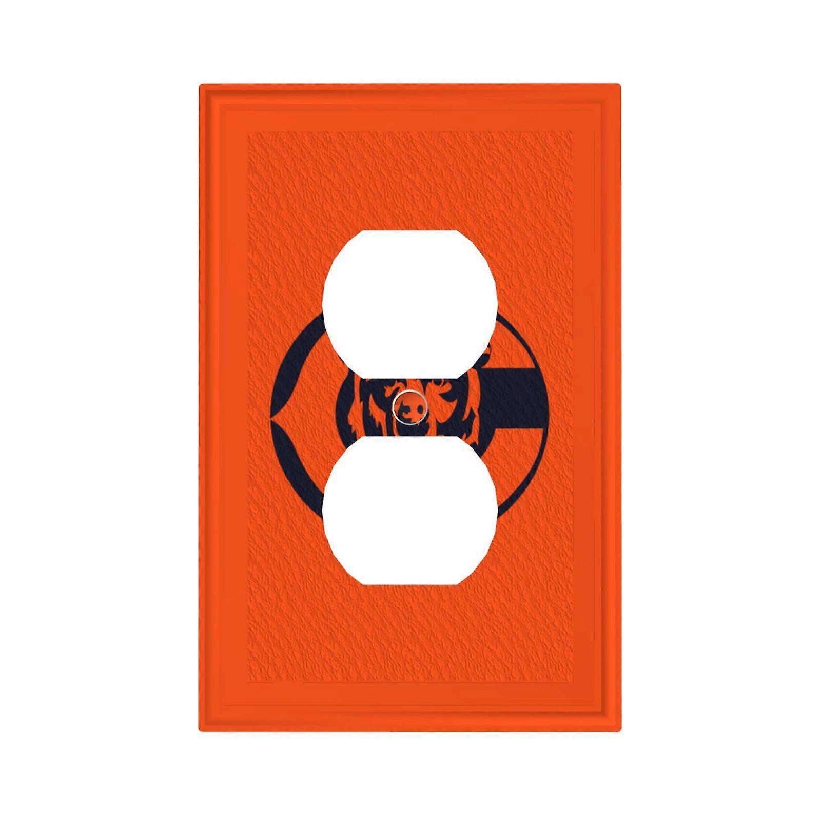 Bears Switching Lights Single Leather Roman Frame Switch Panel Wall Panel Single Double/Pull Light Switch