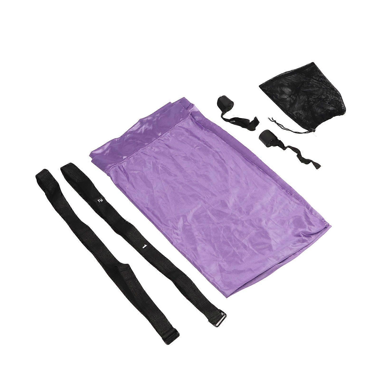 Aerial Strap Elastic Strong Bearing Capacity Folding Leg Stretcher Strap Flexibility Trainer Purple Free Size