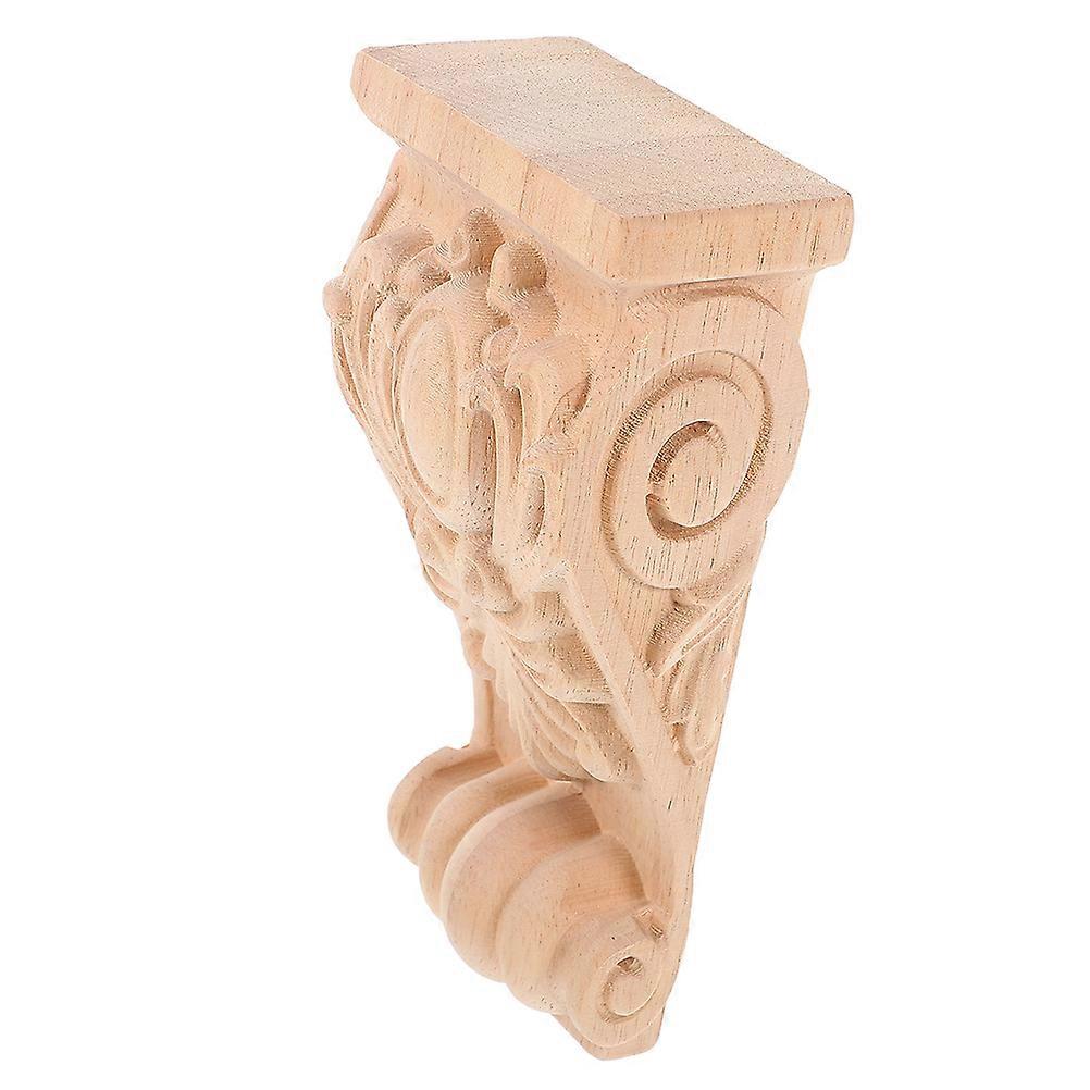 Roman Column Wooden Corbel Carving Decorative Wall Onlay 3Pcs