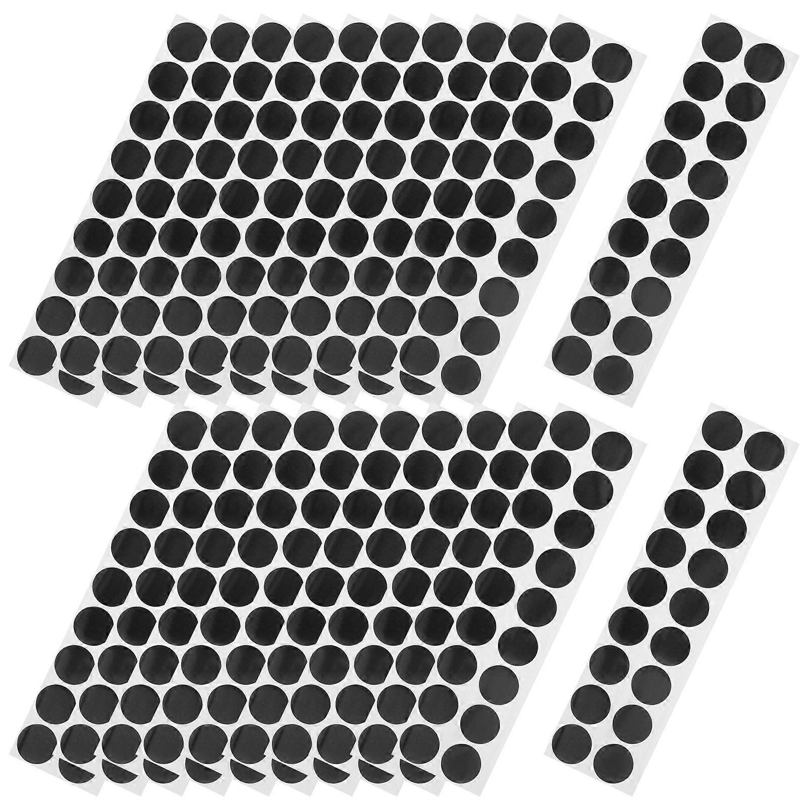 Professional Black Paper Target Stickers for Decor 200 Sheets Creative Labels