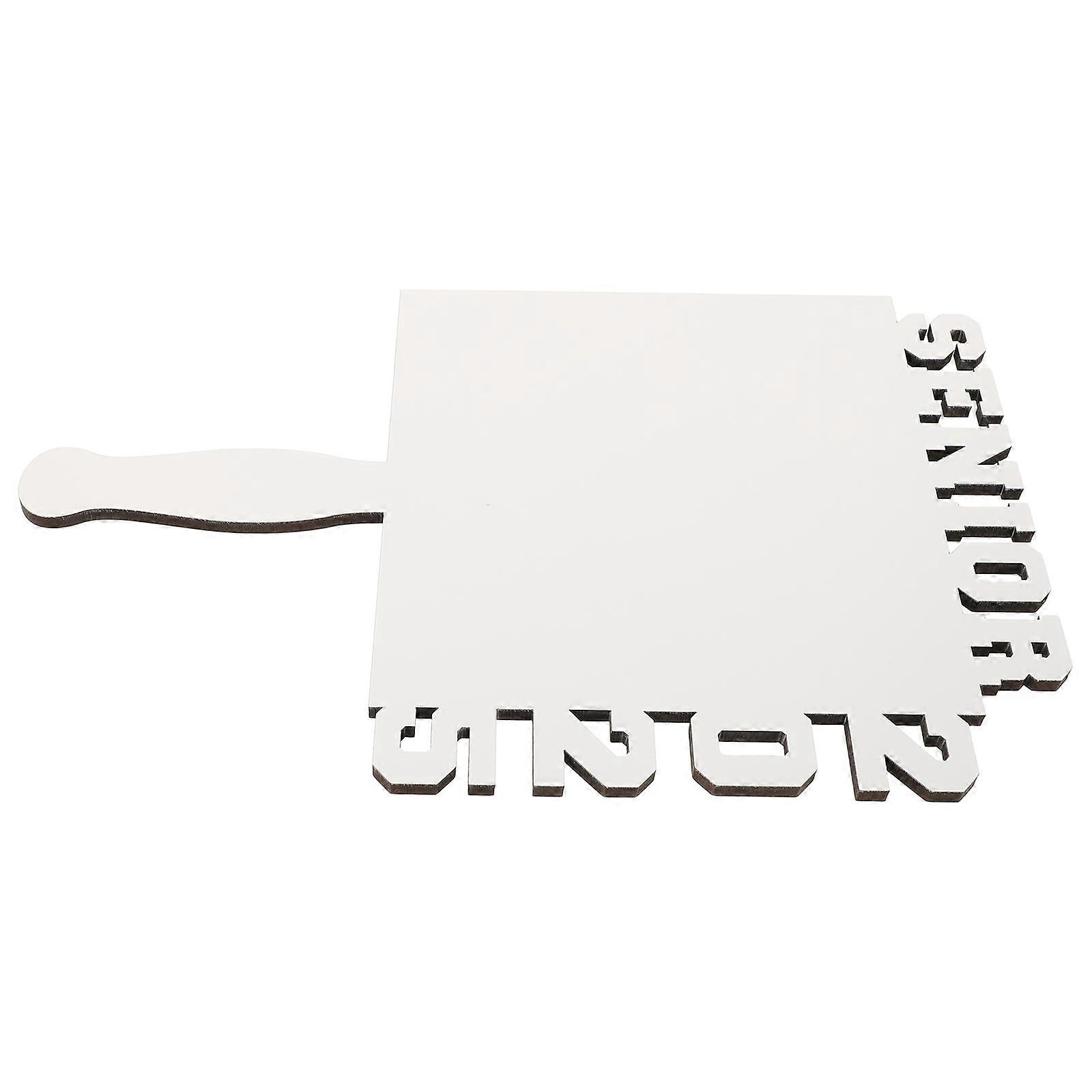 Fan Photo Sublimation Frame with Double Sided Print 2Pcs White Decorative Frame