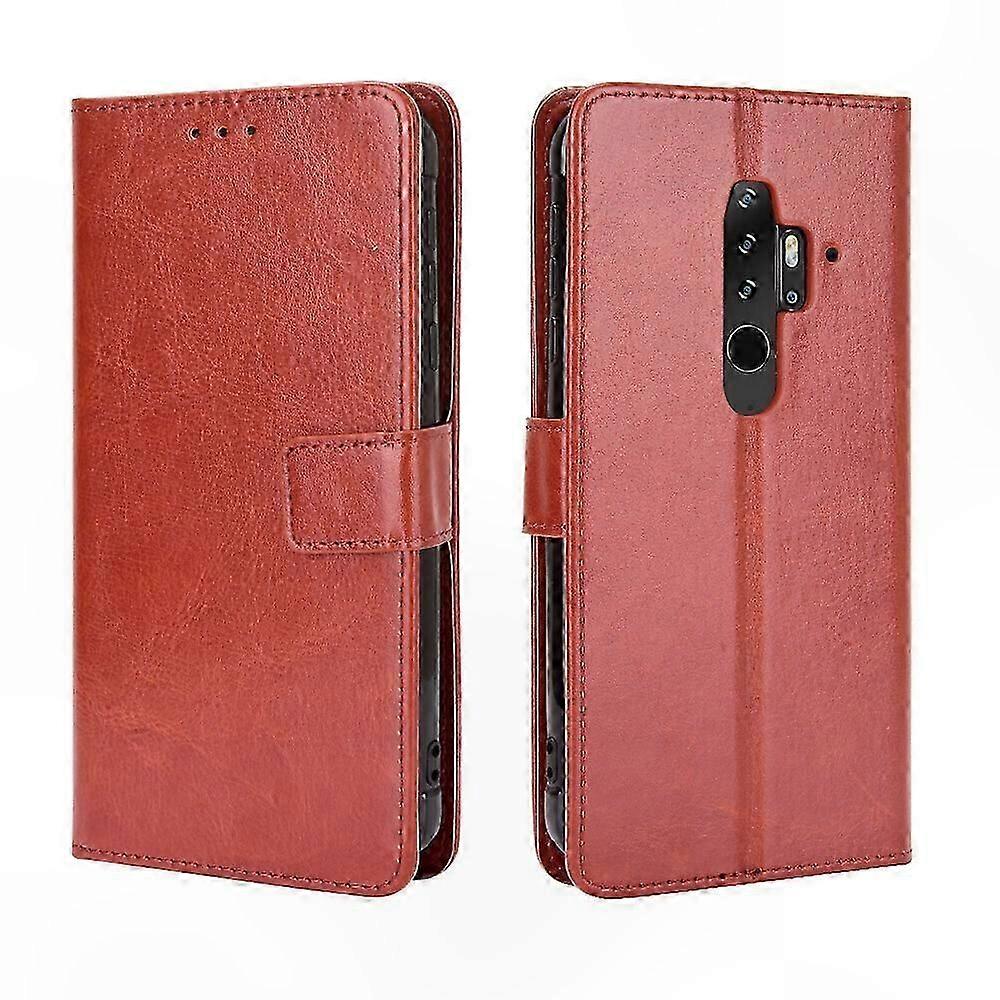 Leather Wallet Case with Card Slots and Magnetic Closure for BV6300 Pro, Shockproof PU Cover