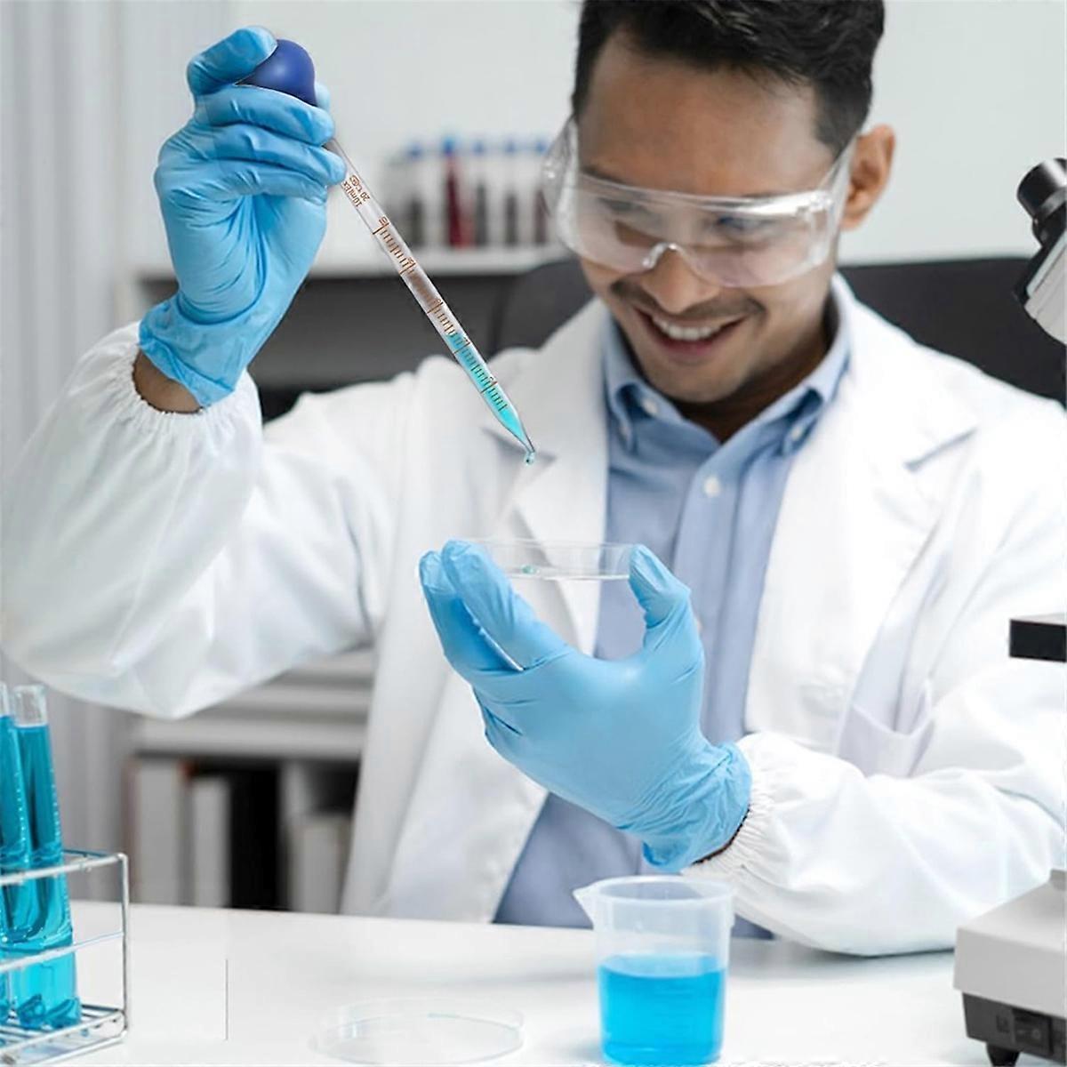 10ml Glass Pipette Dropper Lab Graduated Dropper Glass Liquid Pipette with Cleaning Brush for Liquid