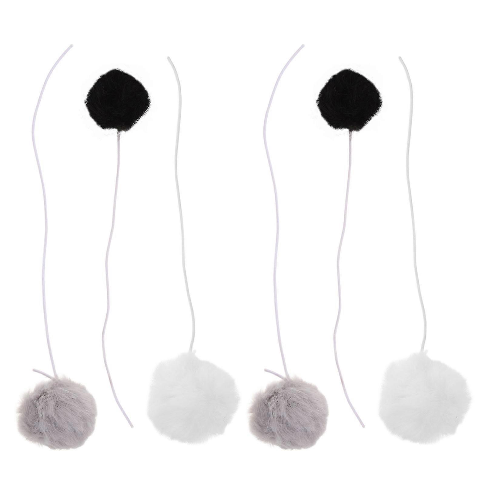 Cat Teaser Balls for Indoor Play with 30Pcs Elastic Hanging Toy Balls