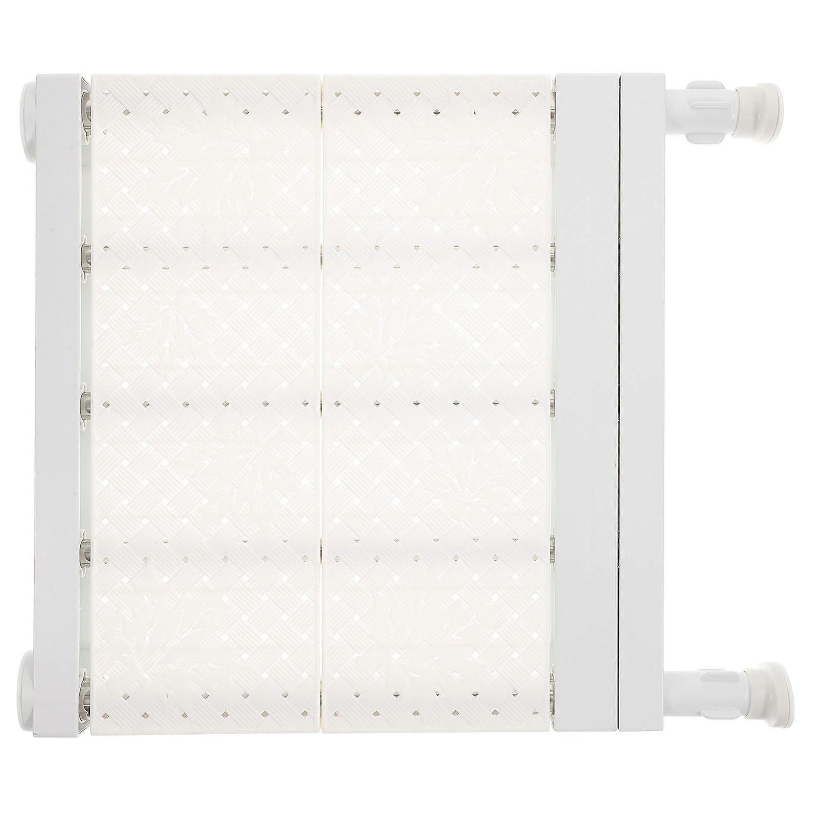 Nail-Free Retractable Shelf Divider for Closet Storage Rack 1Set White