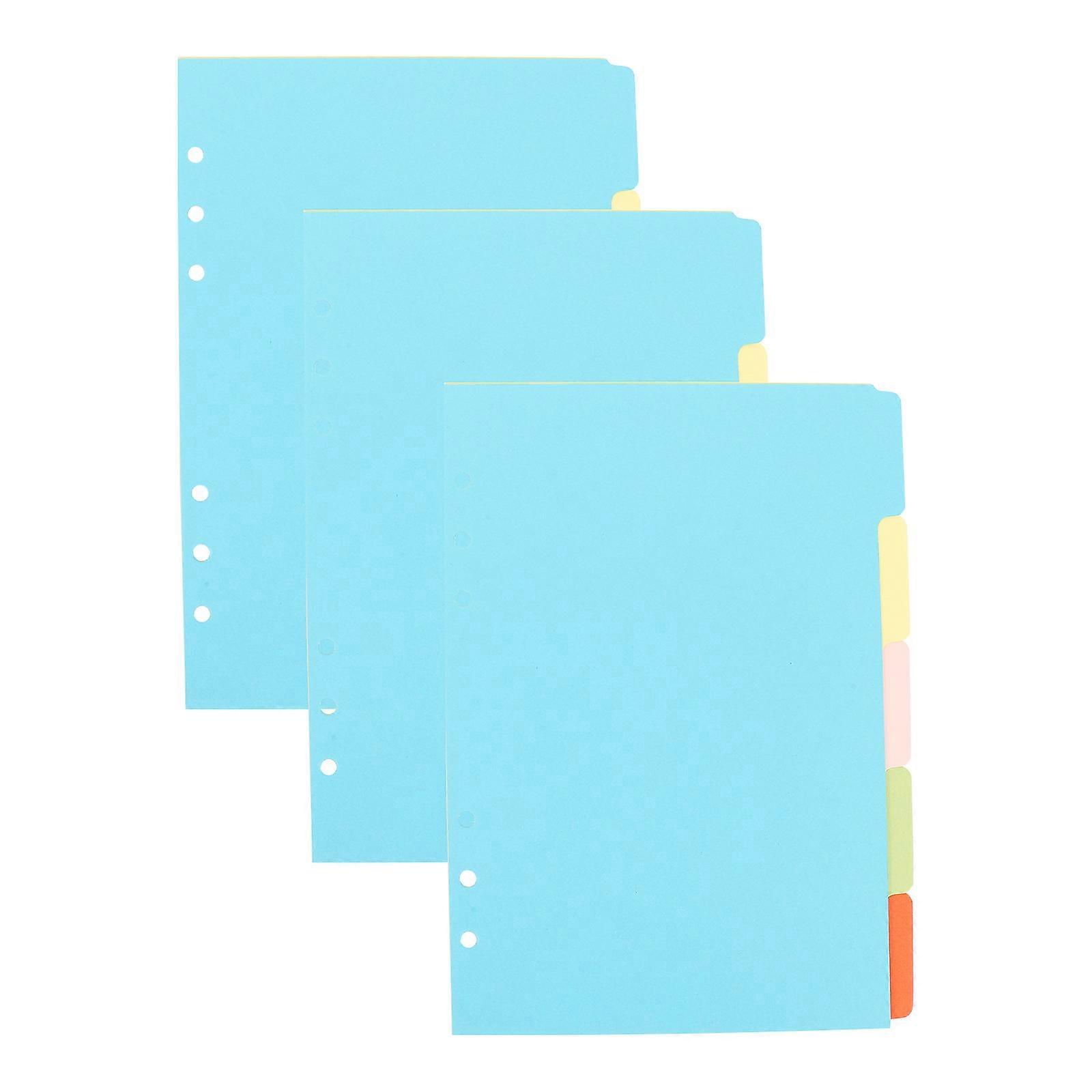 Portable Index Dividers Paper Binder Dividers for Office Use 75Pcs