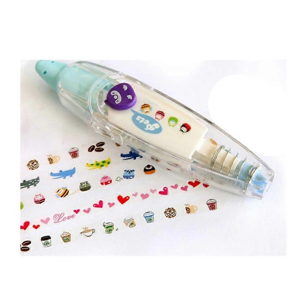 2Pcs Decorative Correction Tape for School and Office Supplies Blue