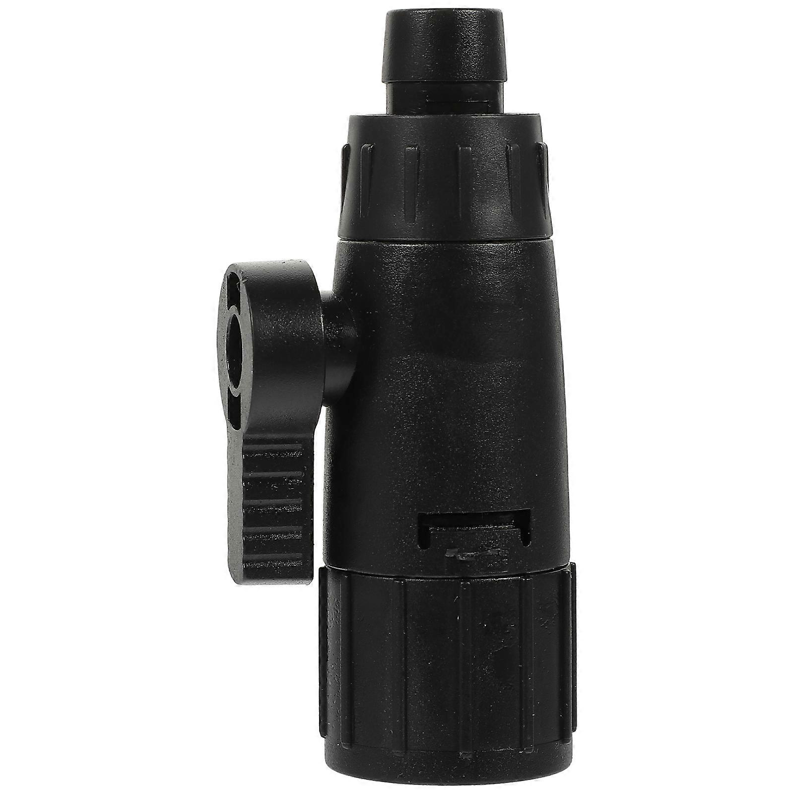 Fish Tank Valves Black Plastic Filter Valve for Water Control 5Pcs
