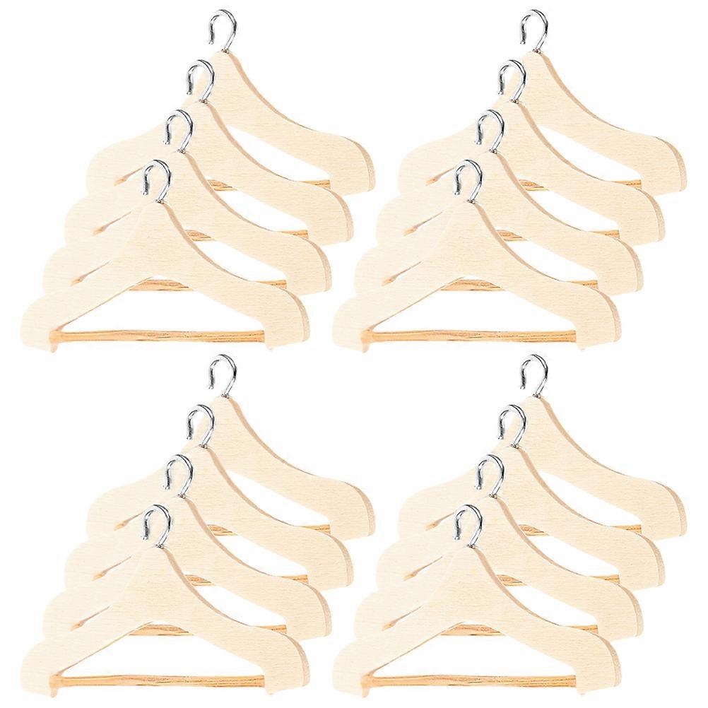 Tiny House Hangers For Dolls Clothing Organizer 72 Pcs Rectangular Light Yellow Functional Replacement Solution