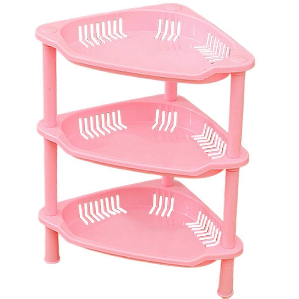 3 Layer Square Triangular Corner Bathroom Storage Rack Toiletry Holder Organizer
