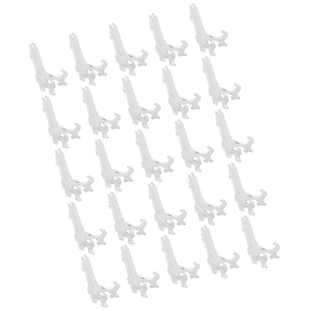 Transparent Easel Stand Plate Holder for Display 125Pcs Clear Displays