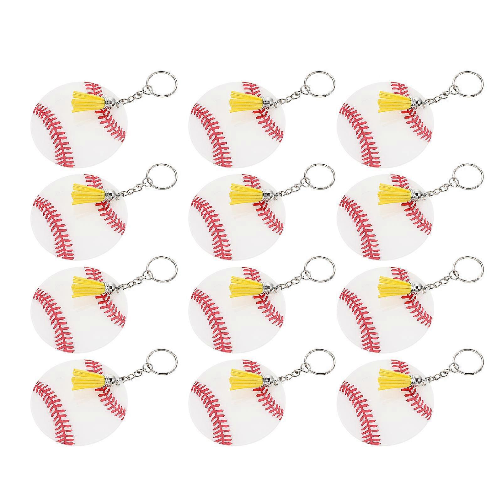 Baseball Keychain Creative Key Hanging Decoration for Decoration 24Sets