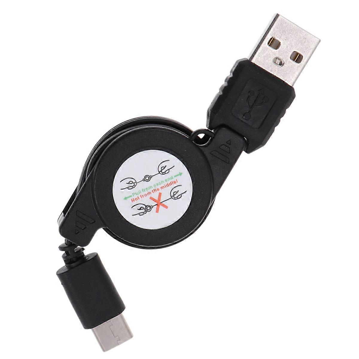 Type C Charger Cord Retractable USB Charging Cable for Charging Use 2Pcs