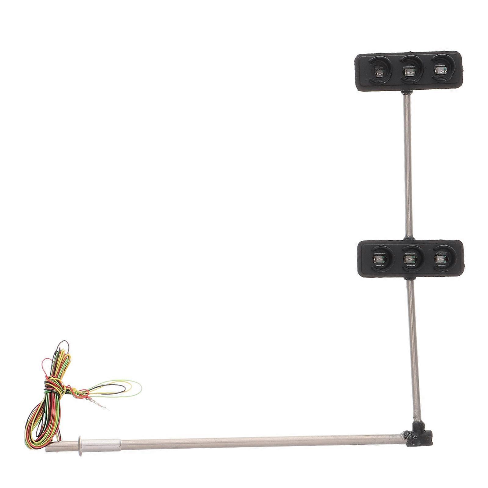 Traffic Education Miniature Traffic Light Model Kit For Students And Model Enthusiasts 3Pcs With Simple Design And Versatile Use
