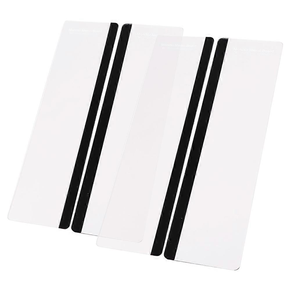 12 Pcs Computer Memo Board Note Storage For Home Use Space-saving Design Transparent Acrylic Workspace Organization