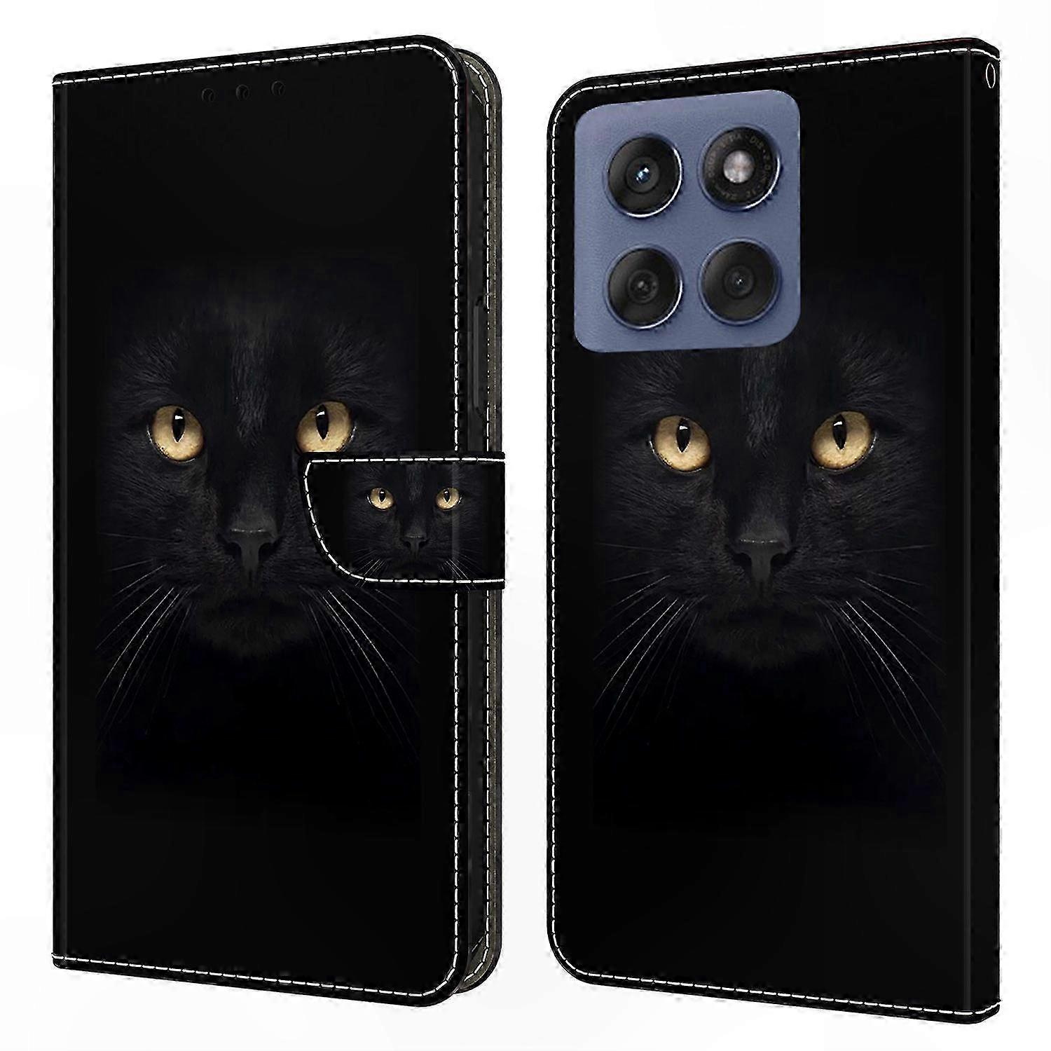 Magnetic Leather Wallet Case for Motorola Edge 60 Fusion 5G & Edge 60 5G with 3D Pattern