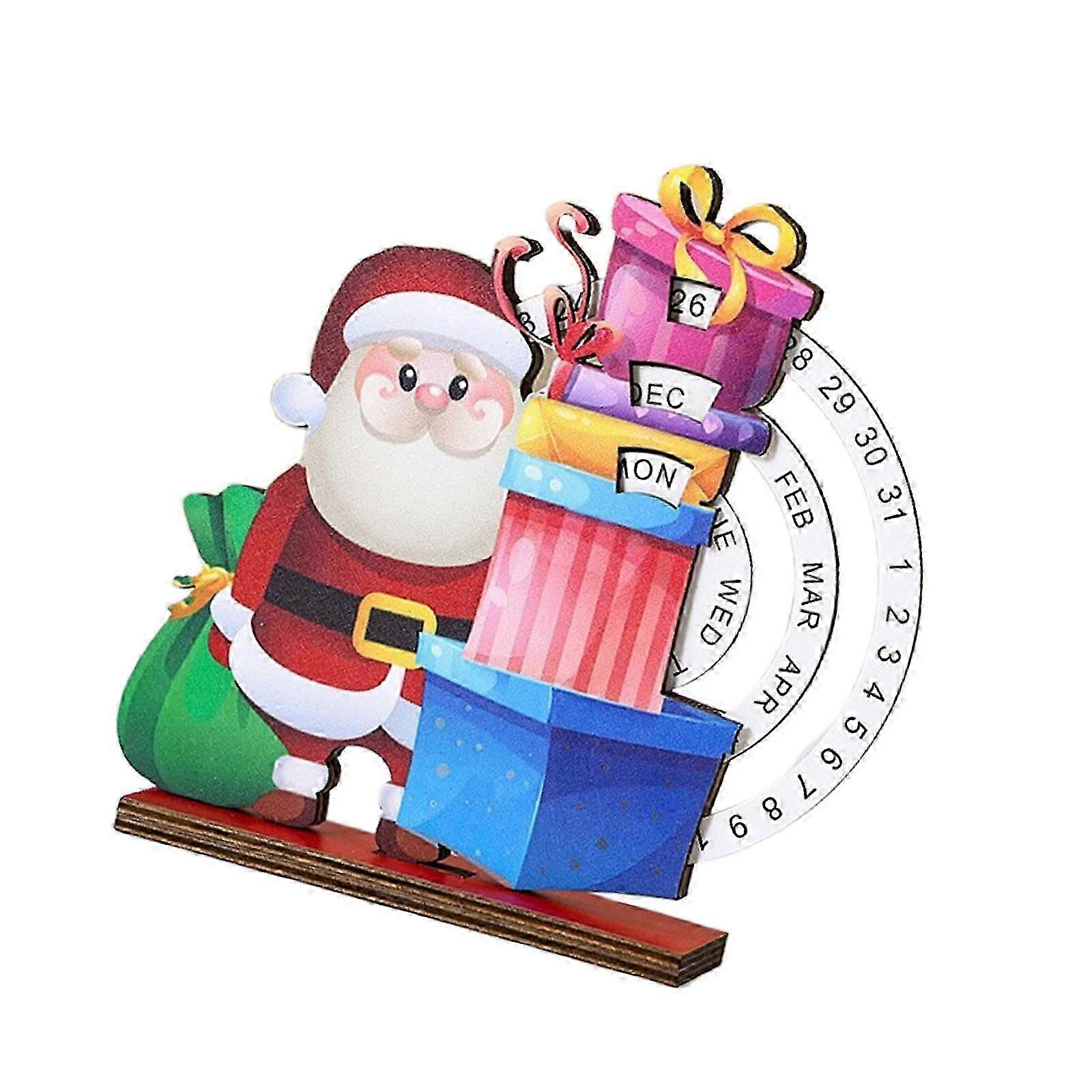 Participatory Toss Number Hurdles Oaken Arrival Calendar Christmas Clock Deck Family Activity Decoration Multicolor
