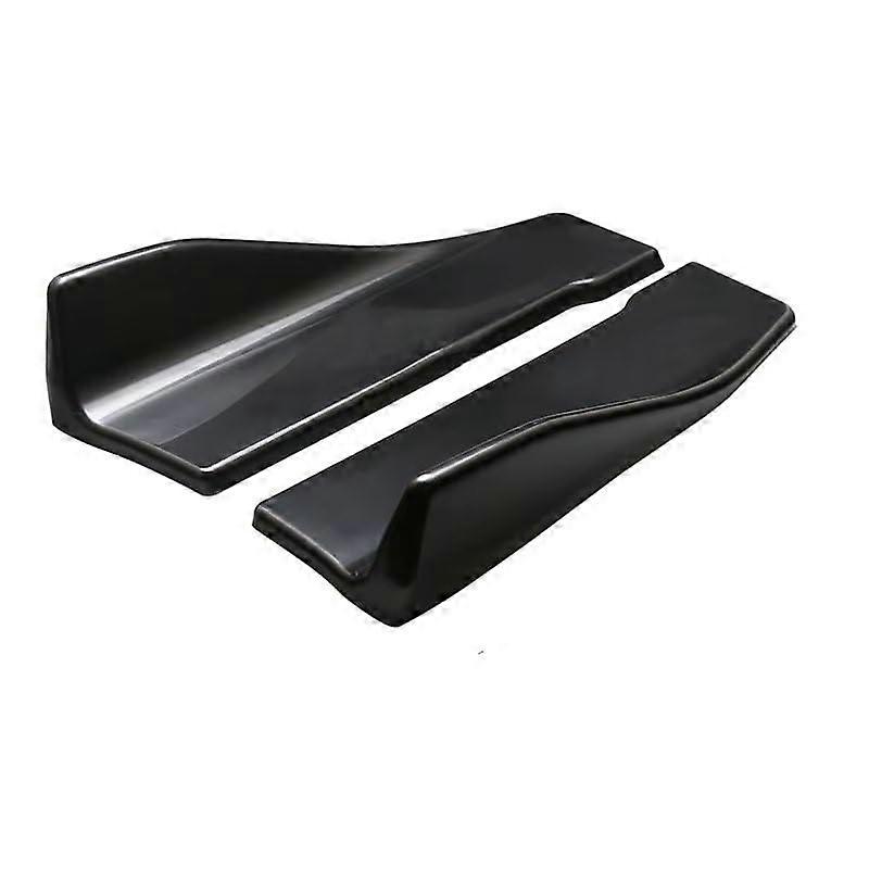 Front Bumper Diffuser Universal 35cm Glossy Black Car Spoiler Lip For Front Or Rear Bumper Side Skirt Rocker Wing Trim