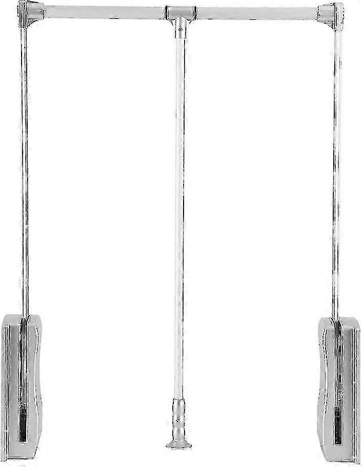 Adjustable Pull Down Hanging Wardrobe Rail - Space-Saving Solution suitable for Organizing Garments | Durable and Versatile | Extendable 600-830mm-C15