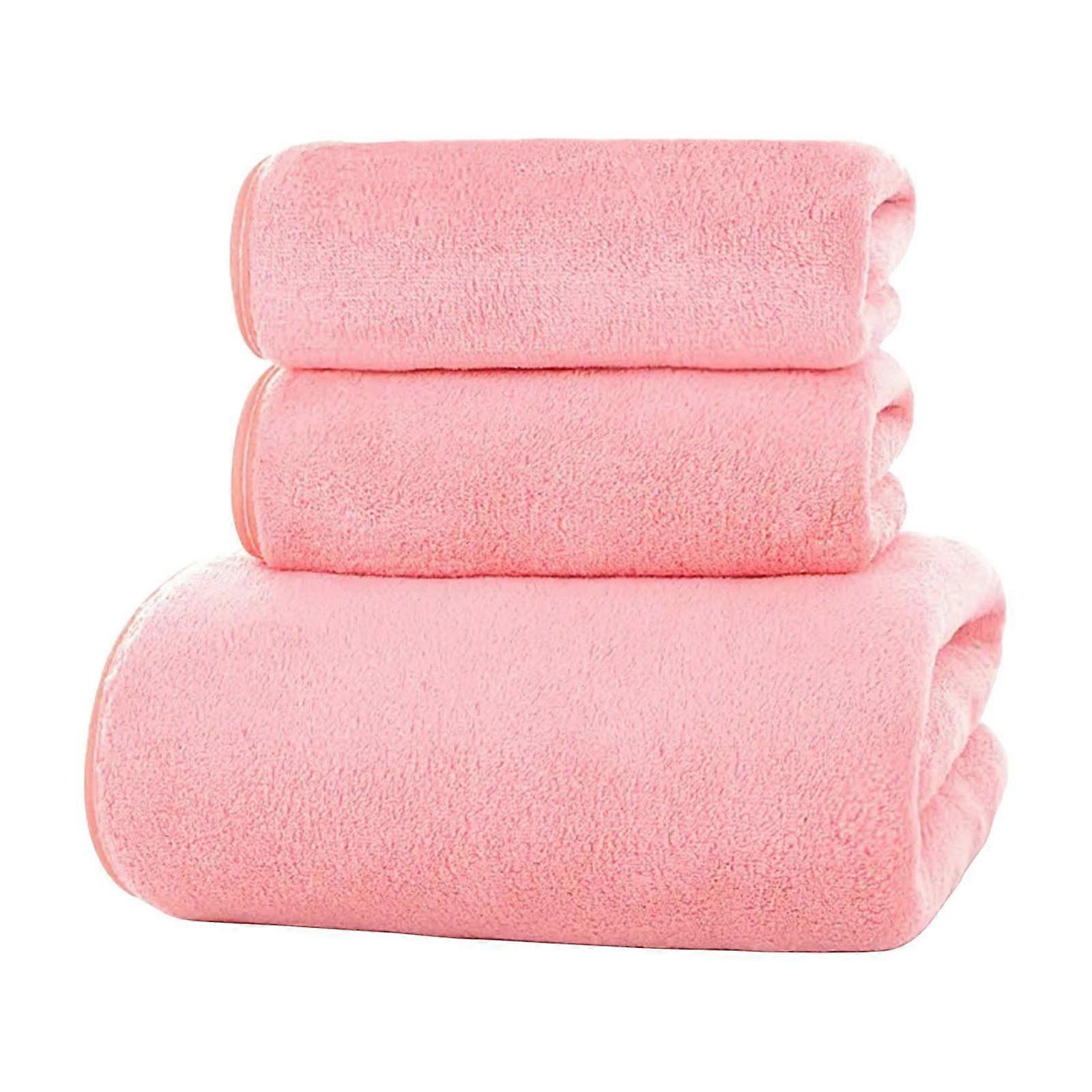 Ensemble de serviettes en lin doux 3 pièces 1 serviette de bain 1 serviette à main 1 gant de toilette Serviettes pour salle de bain Ensemble de serviettes pour adultes - Ensemble de serviettes très absorbantes et