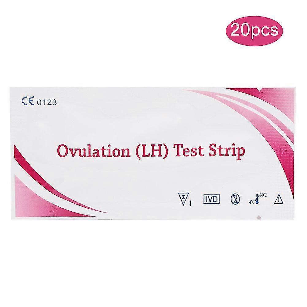 20pcs Ovulation Test Strips Accurate Home Urine LH Detection Indicator for Fertility Tracking and Ovulation Prediction, Happy H
