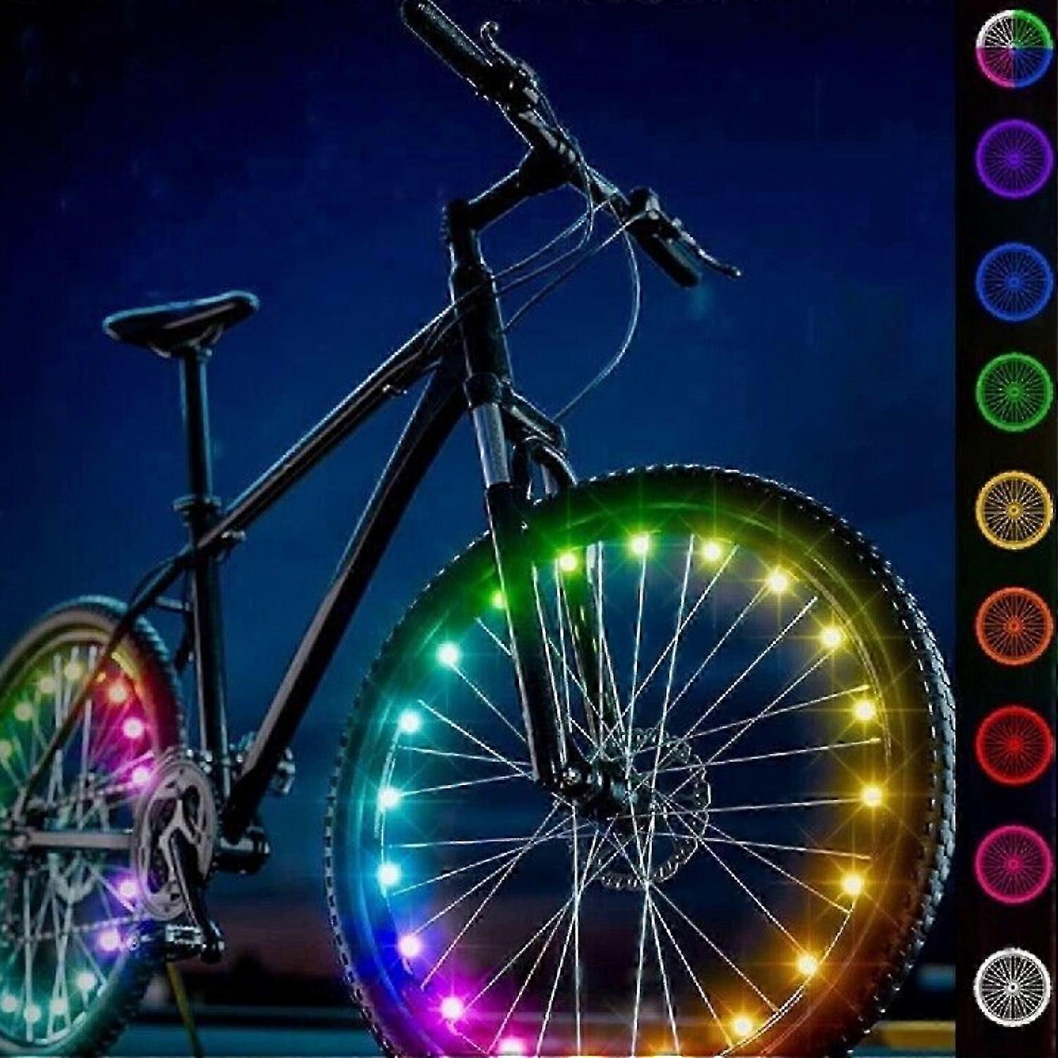 LED-pyörän pyörän valot lapsille ja aikuisille, vedenpitävät pinnavalot