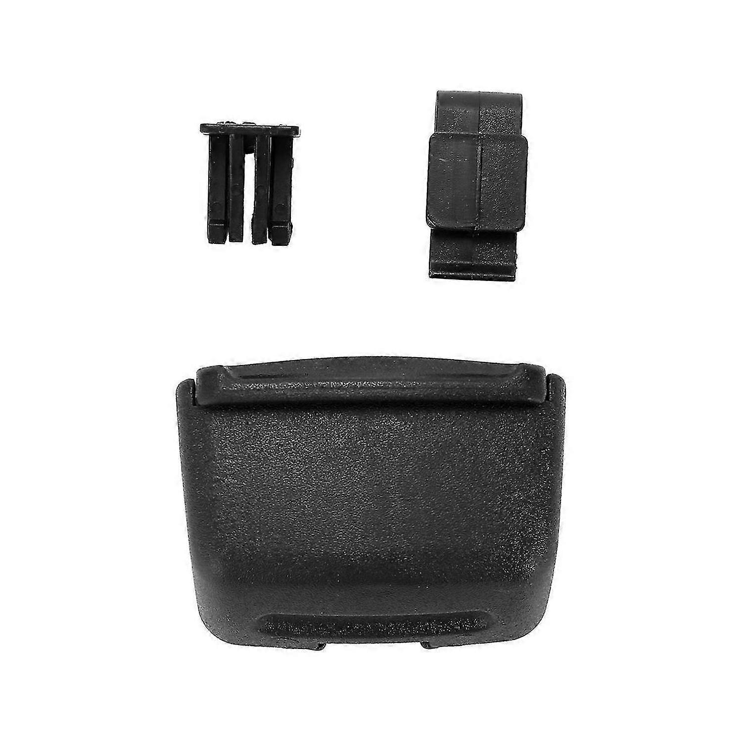 Car black plastic rectangular blue LED ashtray holder