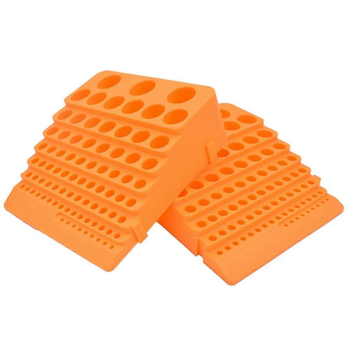 Plastic Drill Bit End Mill Storage Box for Milling Cutter CNC Tool U Drill Parts Collecting Case 2Pc