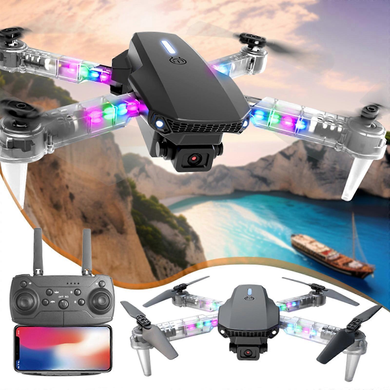 Fnyoxu 1080P HD Foldable Drone with Camera, Auto-Follow, Gravity Control, Stable Hover, 90° Adjustable Lens, One Key Take Off
