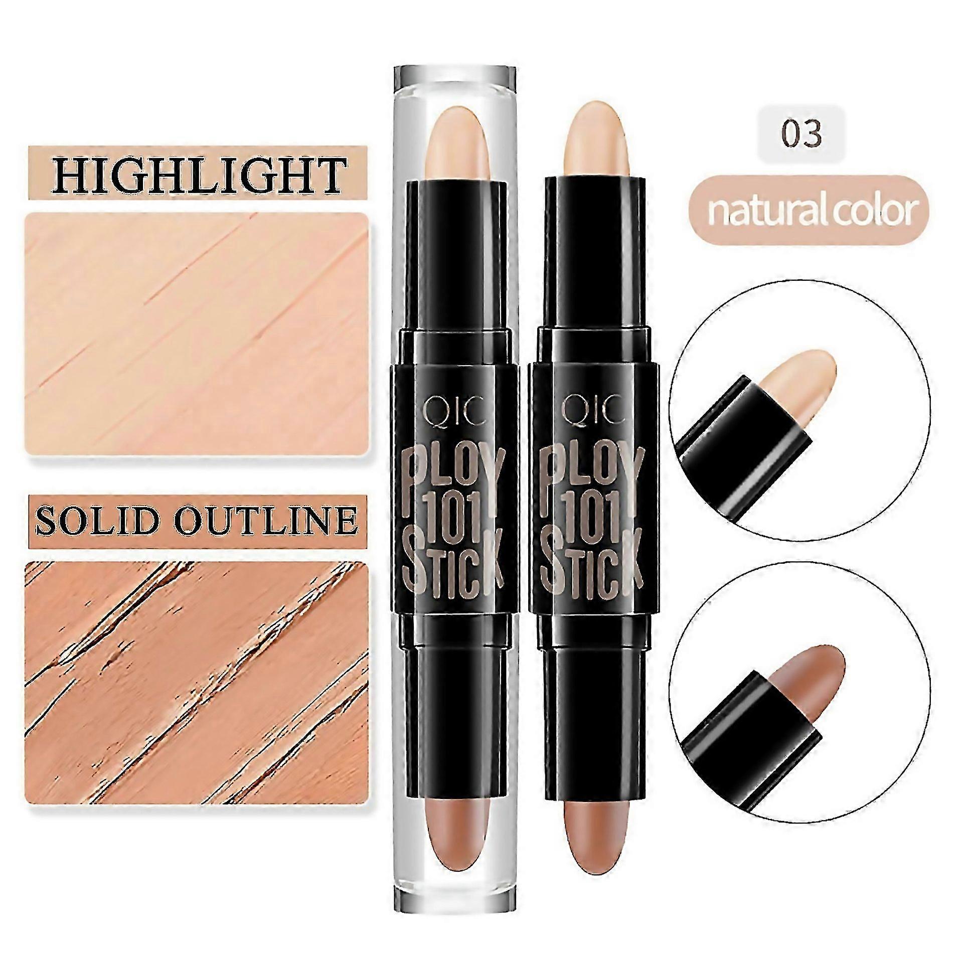 For Qic Concealer Double Stereo Facial Shadow Brightening Highlighter Pu6953 Easy To Clean And Maint