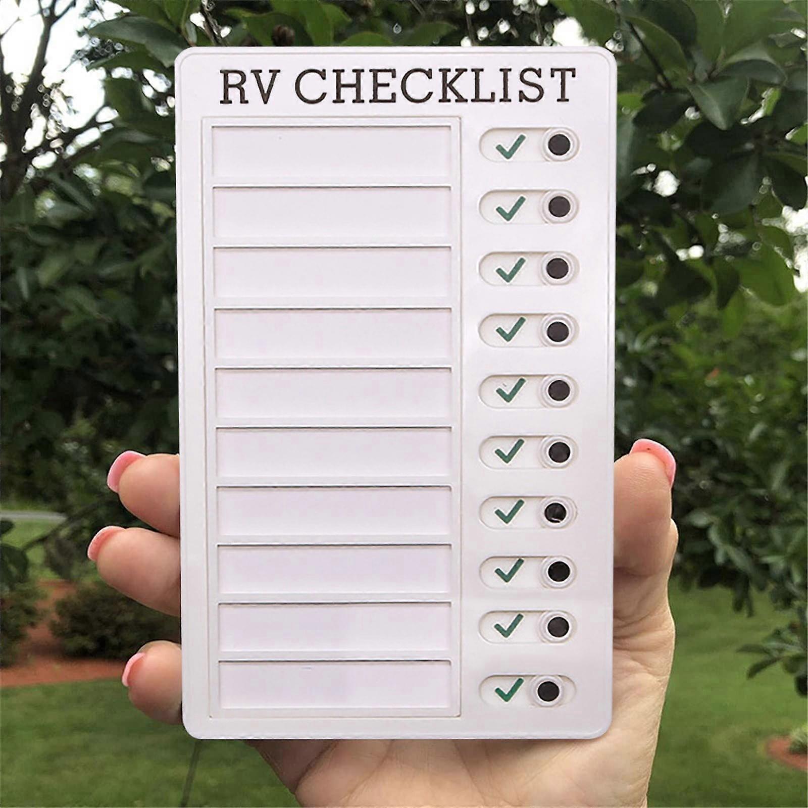 hanxiulin rv checklist memo board daily to do list my chores task notepad portable