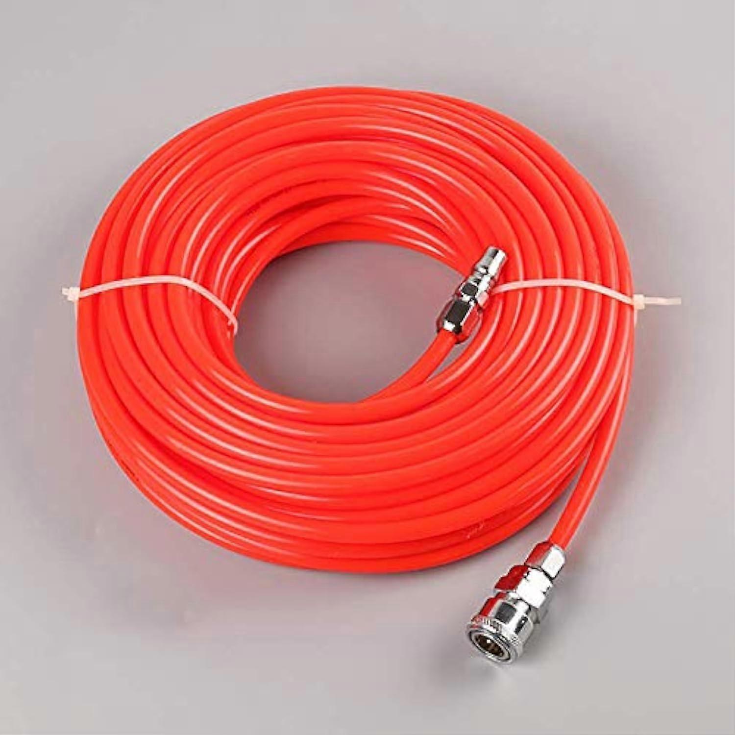 EVA Air Hose 5mm x 8mm 20m for Pneumatic Compressor with Self‑Locking C‑Type Quick Coupler and Plug