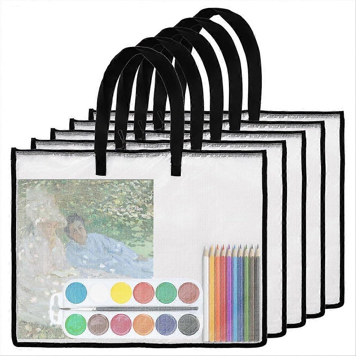 19x25 Art Portfolio Bags,Clear Portfolio Folder 5PCS