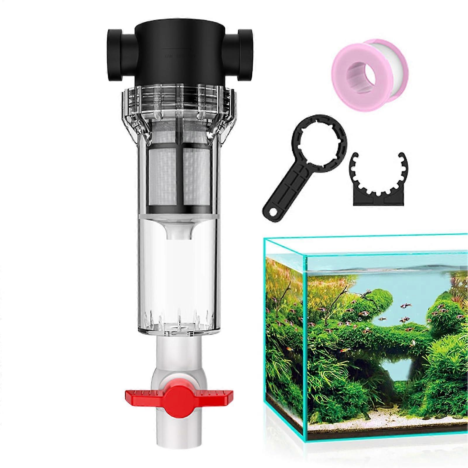 Aquarium Filter Waste Collector For Freshwater And Saltwater Tanks Clear Filtration System Efficient Waste Separation