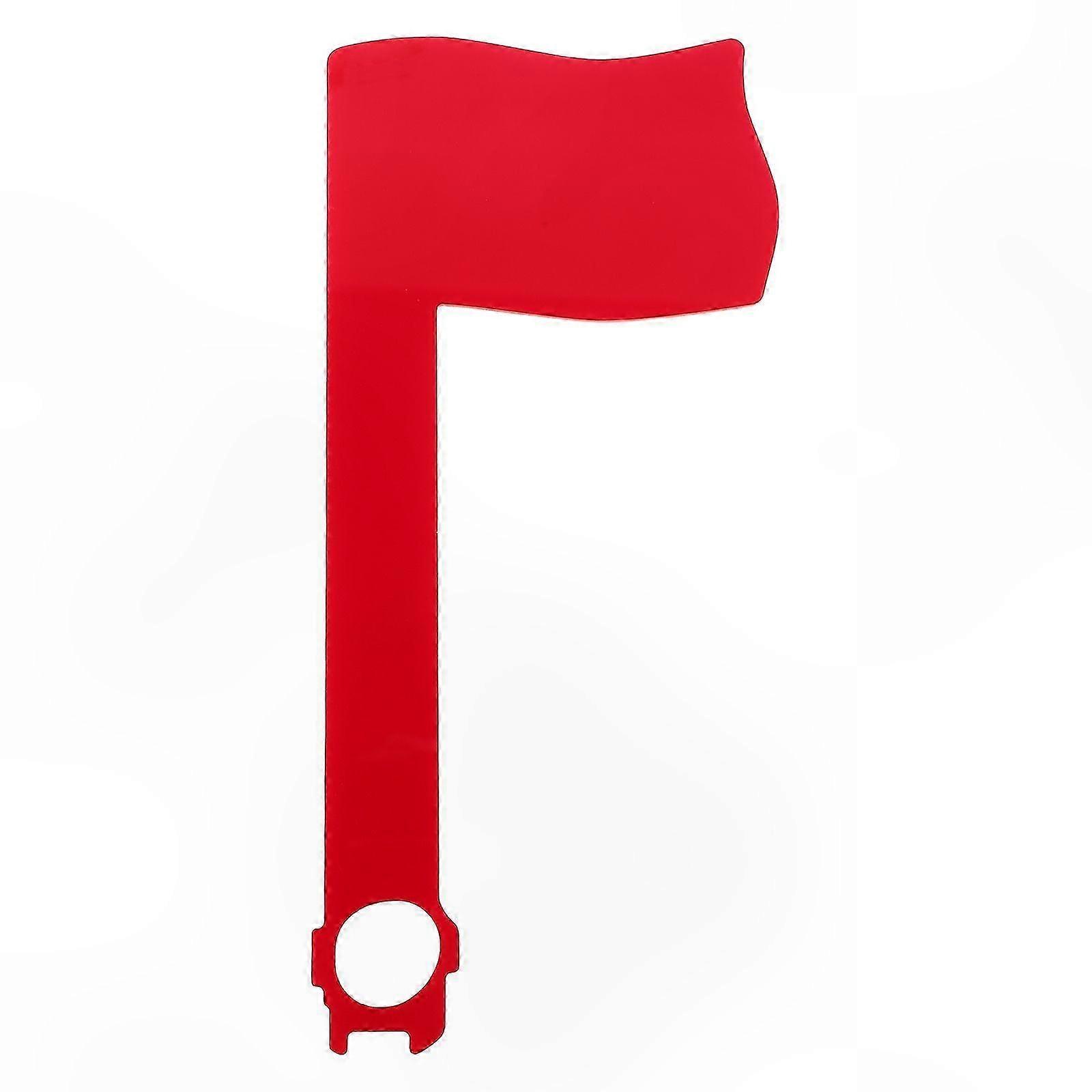 Modern Minimalist Acrylic Mailbox with Rotatable Red Flag and Mini Flag for Home, Office, and Classroom Use