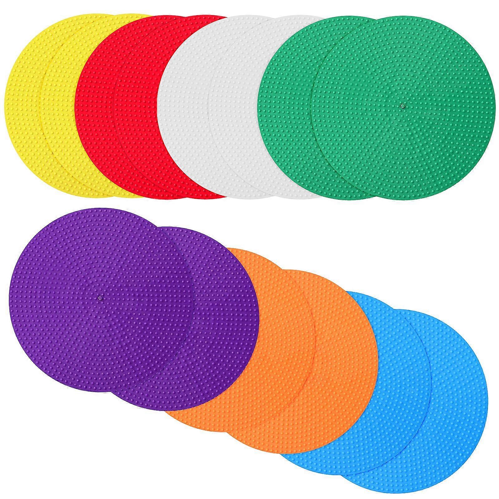 14 Pcs Round Floor Spots Dot Markers Circle Blanks Spot Markers For Classroom Agility Training Equipment For Basketball And Soccer Practice
