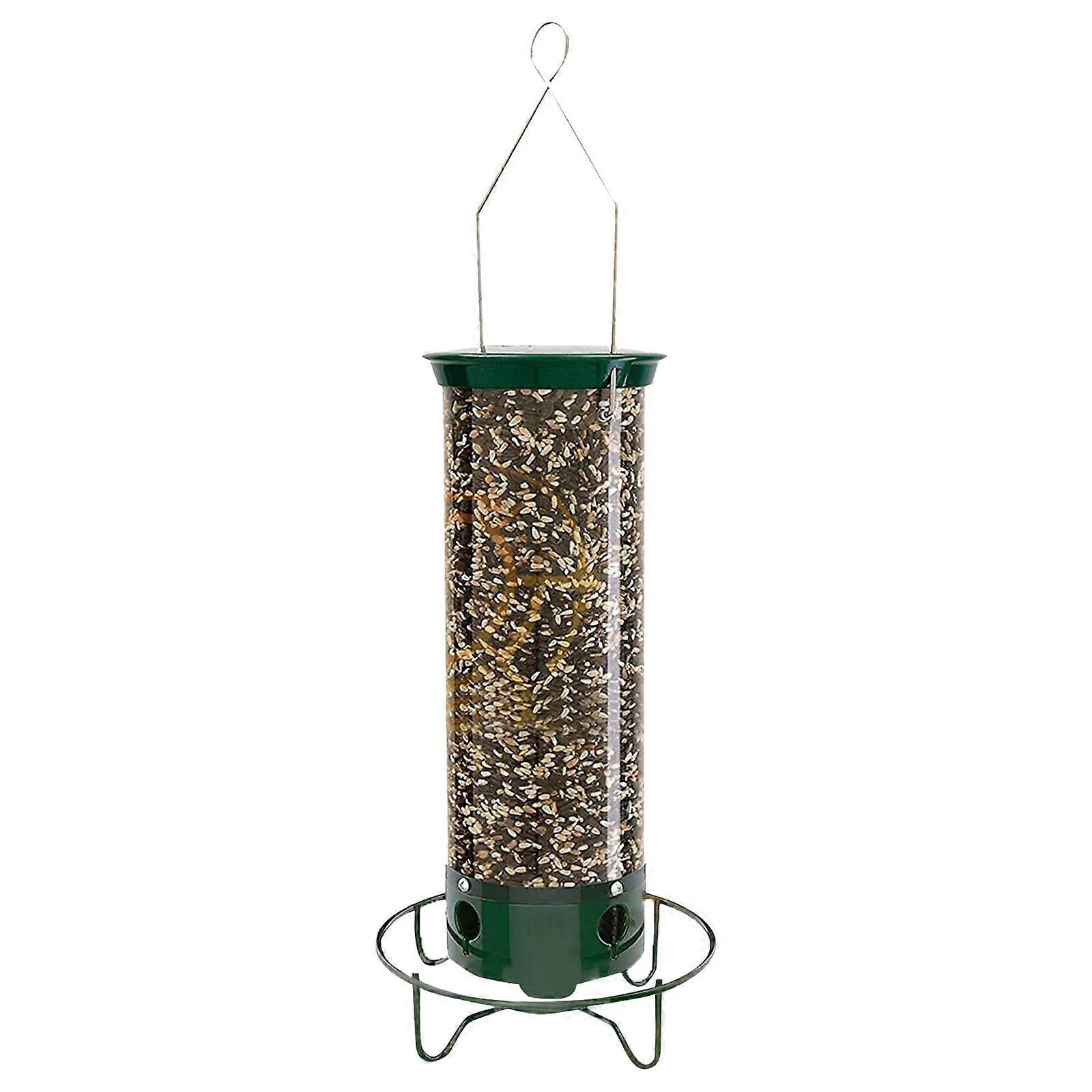 Asija Squirrel Proof Rotating Bird Feeder, 5Lbs Capacity, Weight-Activated Spinning, Hanging Outdoor Feeder