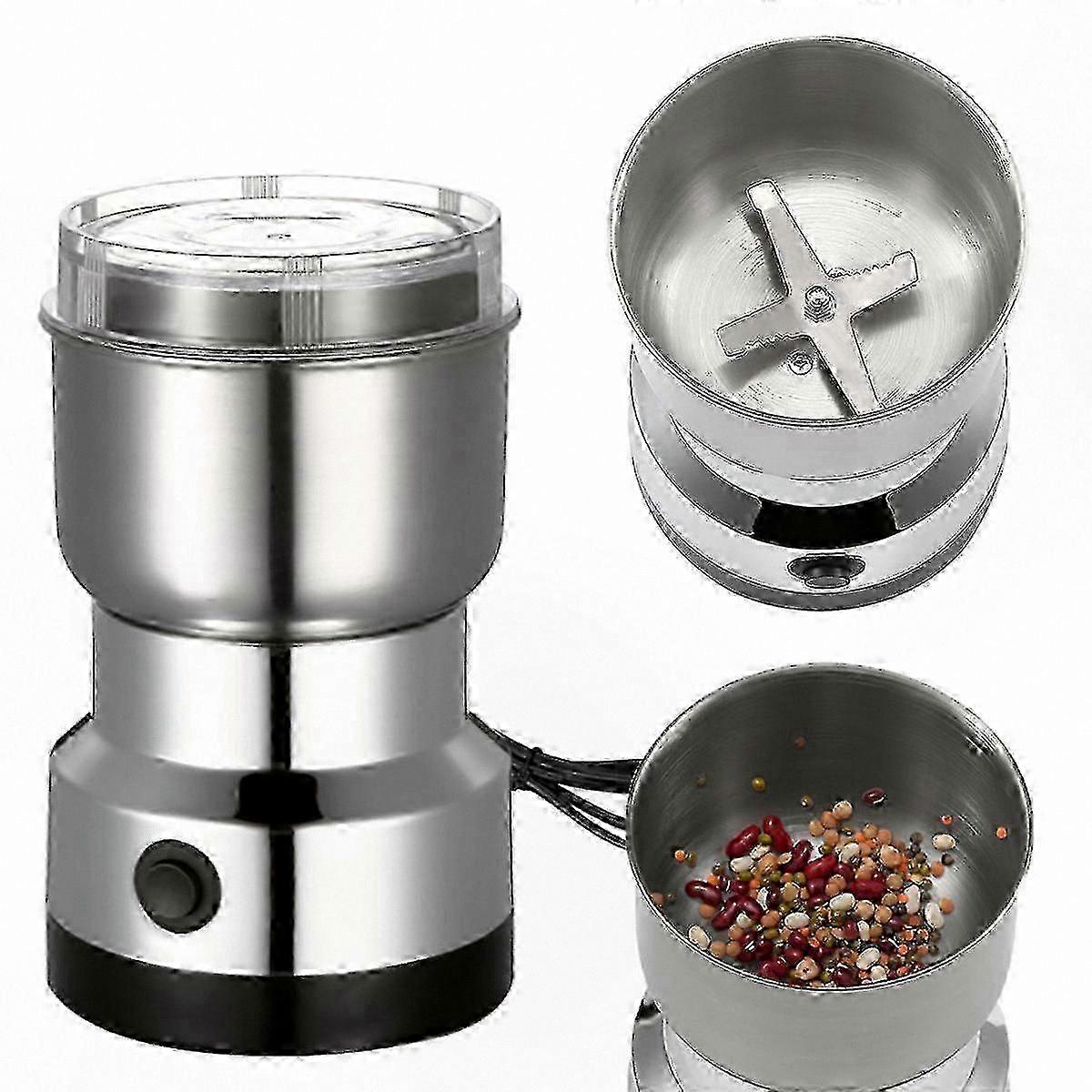 Compact Electric Grinder for Coffee Beans, Nuts, Seeds, Herbs, and Spices