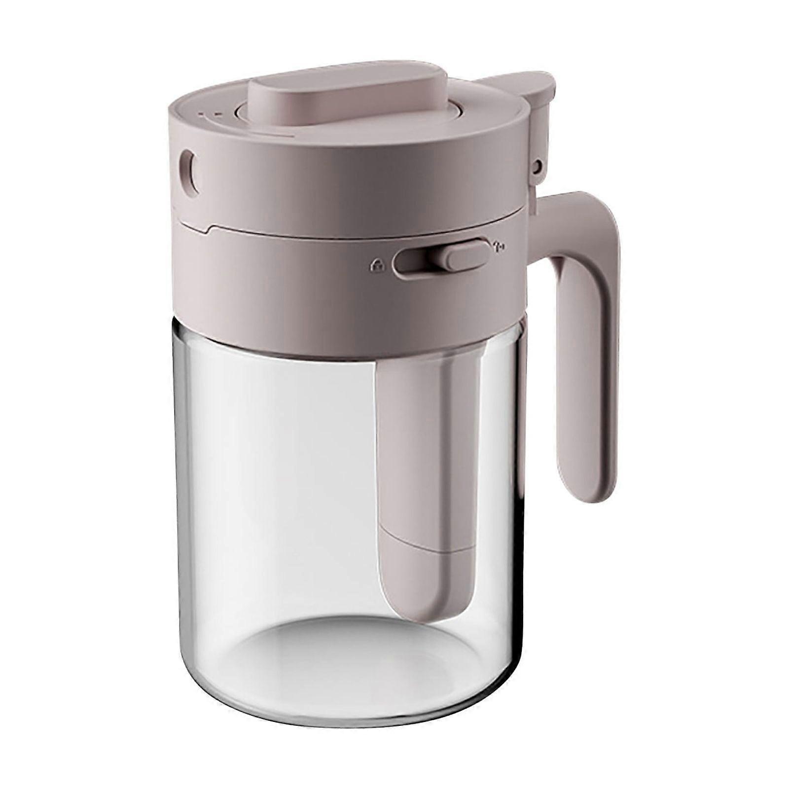 ABS Transparent Glass Jar with Lid & Spoon, Airtight Lockable Container for Kitchen, Small Seasoning Storage, Compatible with spice racks