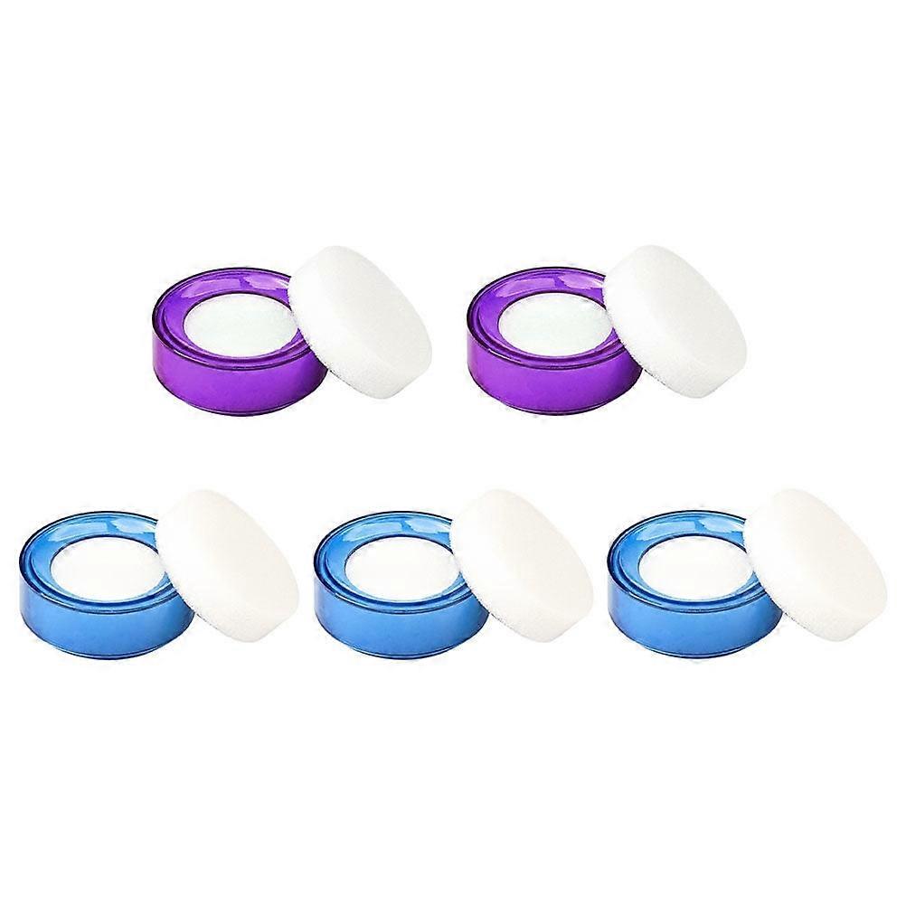 5pcs Convenient Counting Finger Sponges Cash Counting Fingertip Moistener for Bank